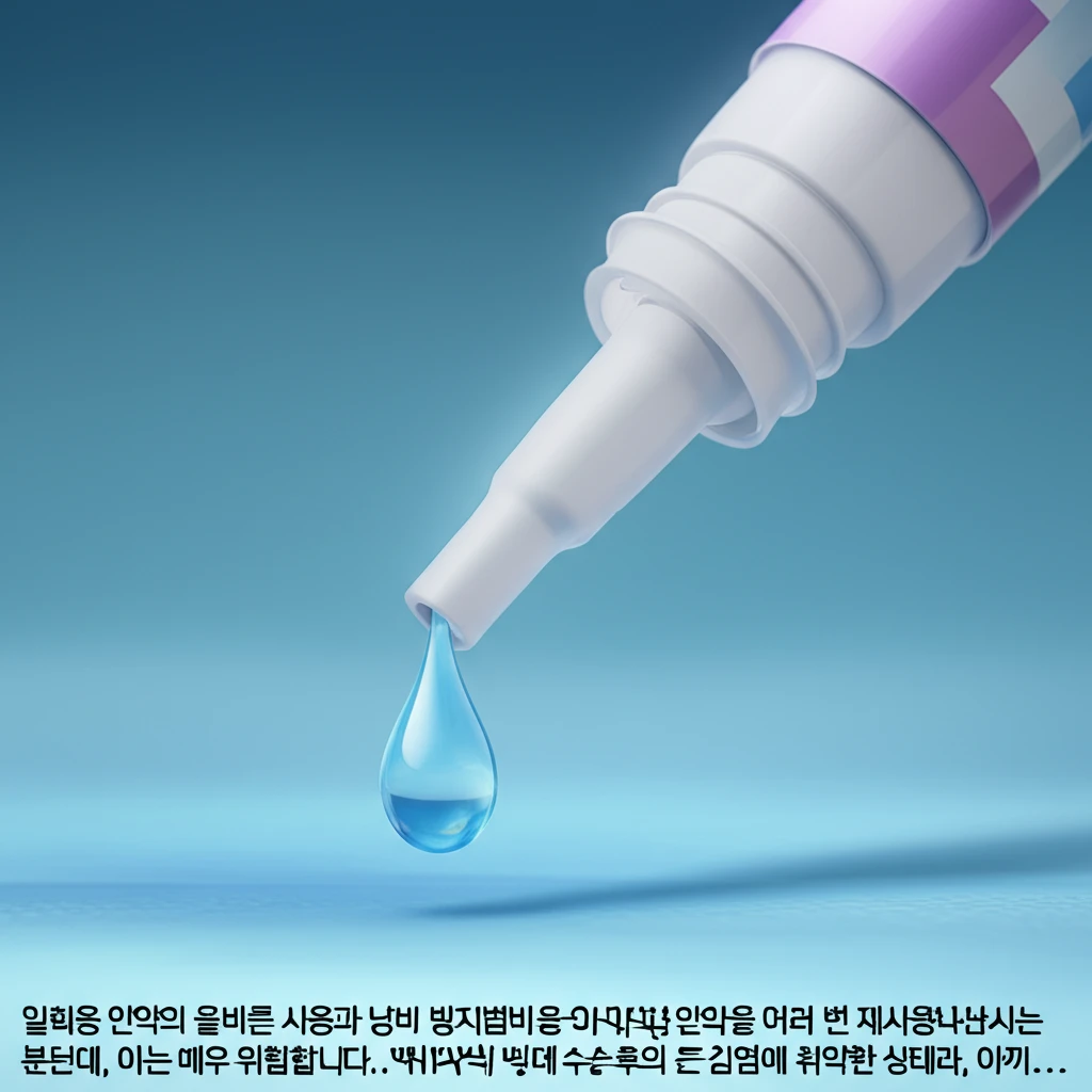 백내장 수술 후 올바른 안약 점안법 이미지